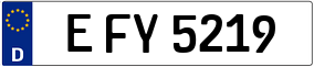 Trailer License Plate